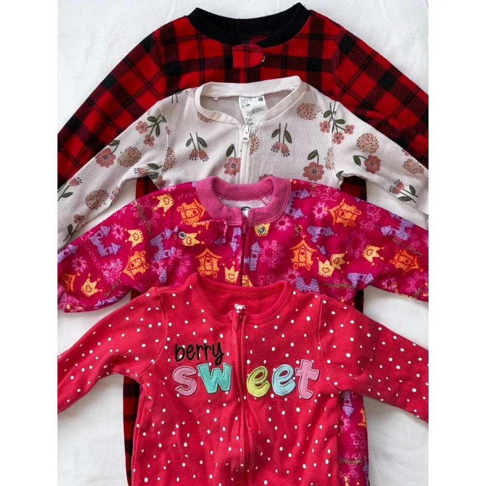 Baby Winter Fleece Onesies Bundle